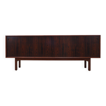 Enfilade en palissandre, design danois, années 1970, fabricant : Omann Jun