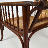 Fischel canned armchair with rack and pinion around 1910