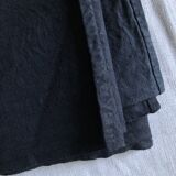 Black tinted hemp harvest tablecloth