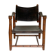 Safari armchair 1940 in brown leather