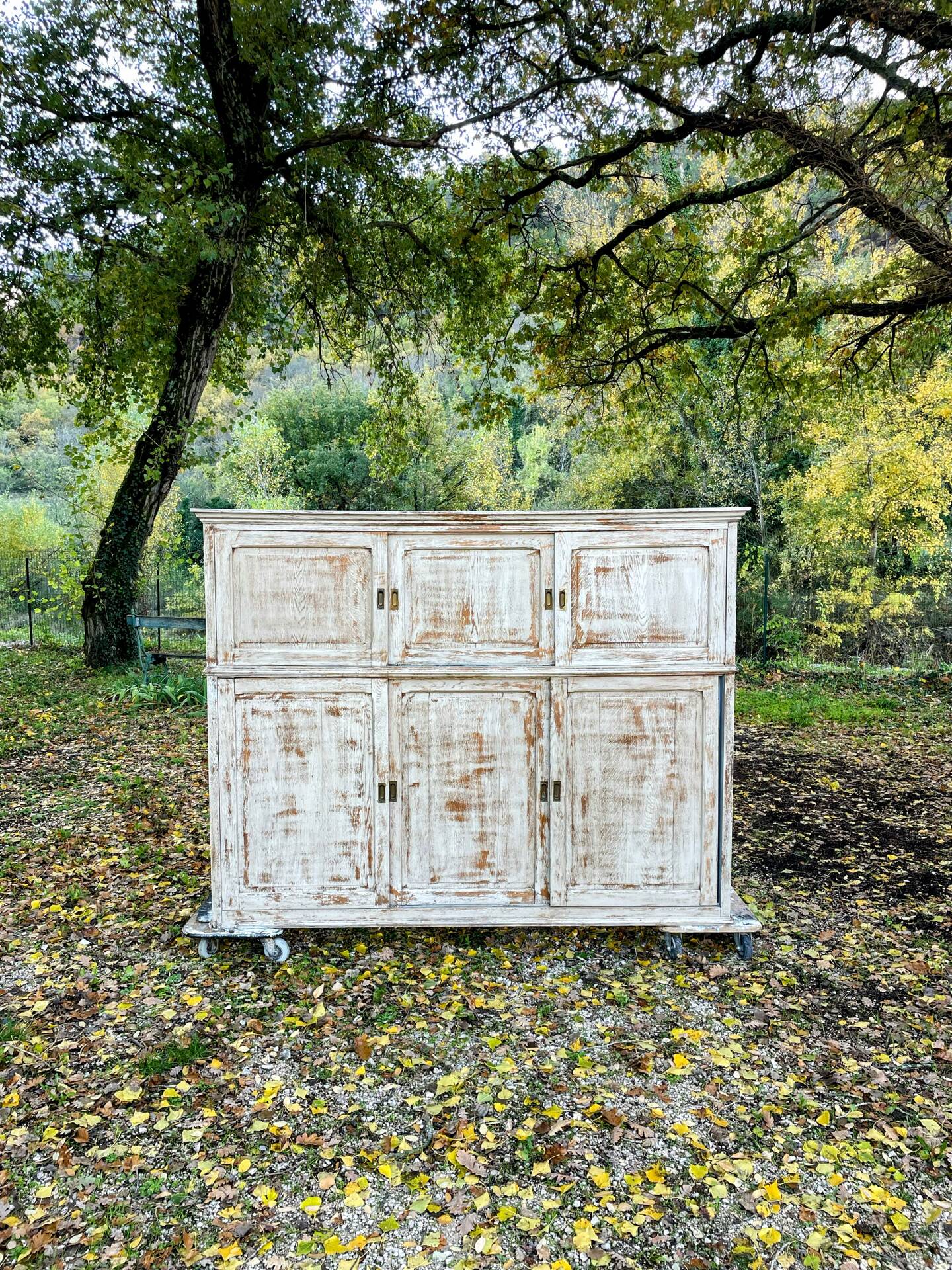 Workshop furniture in oak from the 20th century.