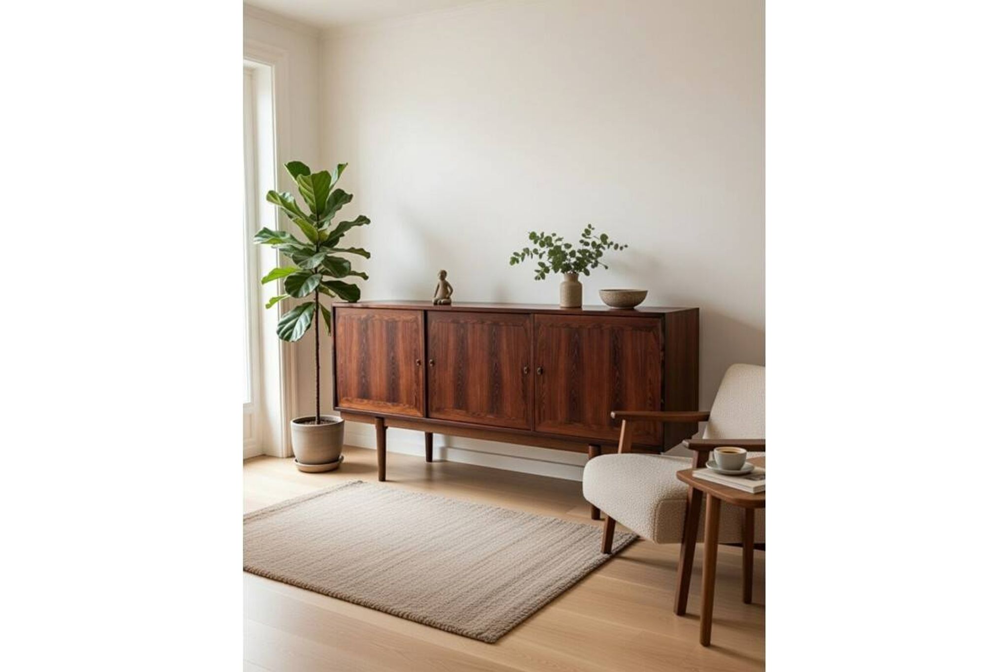 Commode en palissandre, Danemark, années 1960. Après rénovation.