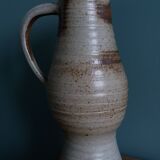 Stoneware pitcher signed Jean Tessier, Atelier Le Cep