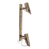 Applique 2 spots dorée années 70