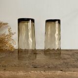 6 LUMINARC France smoked glasses