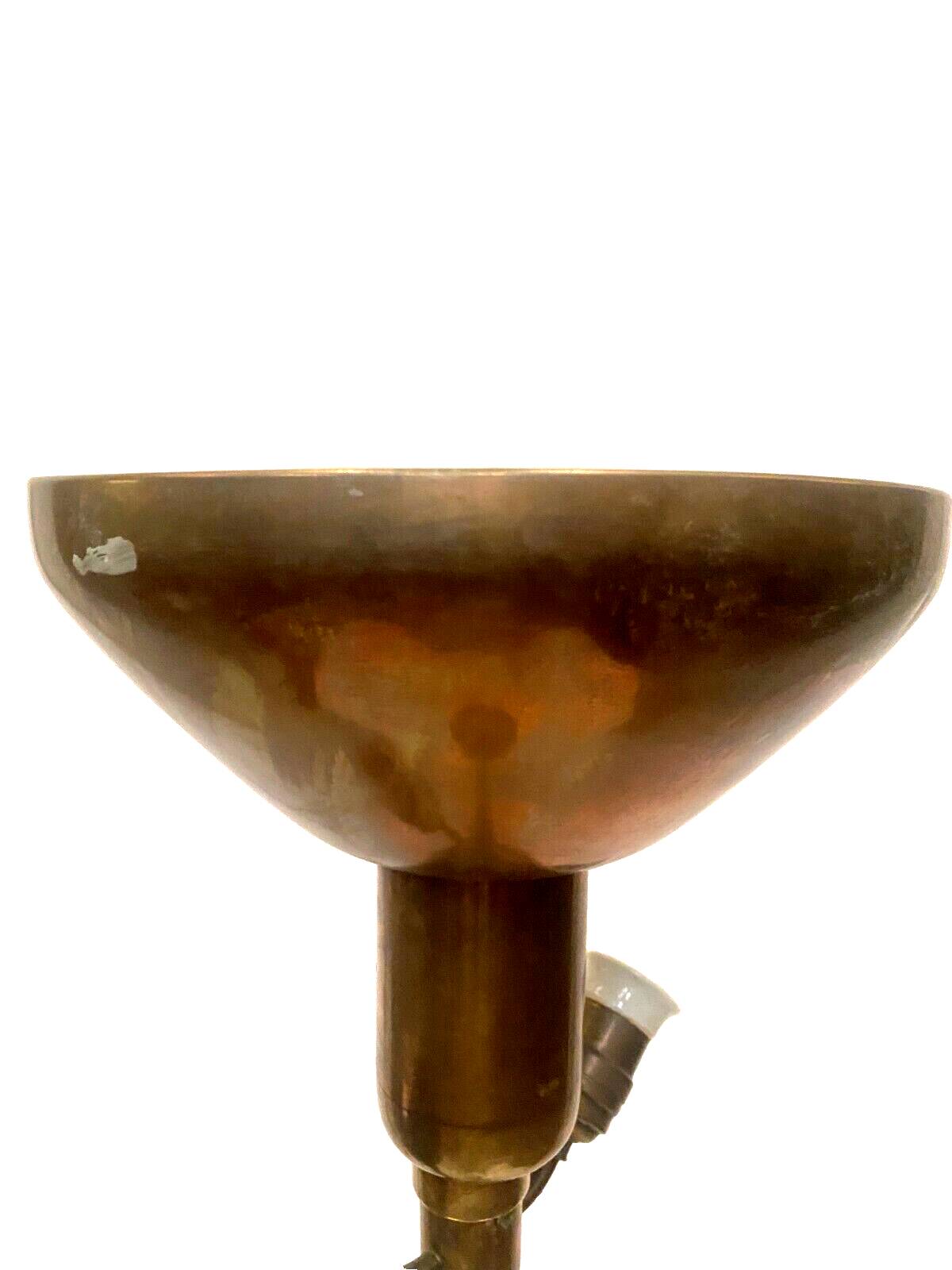 AMBA brand Art Deco floor lamp in 20th century brass