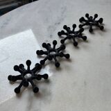 4 "Spider" candle holders by Jens Quistgaard for Dansk Designs, Scandinavian 1960s.