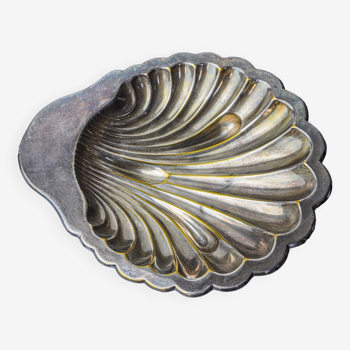 Empty shell pocket, brass, silver plated, Spain, 1970