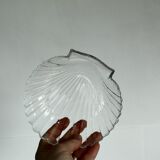 Set of plates scallops in glass