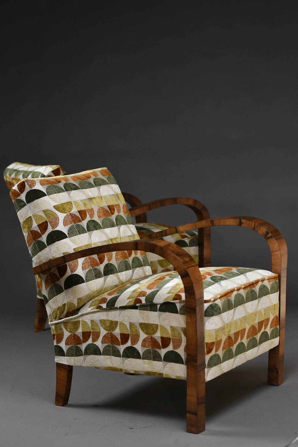 Pair of Art Deco armchairs, 1930s–1940s