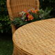Table ronde en rotin