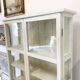 Armoire vitrine blanche murale
