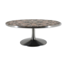 Round Tile-Top coffee table by Lilly Just Lichtenberg for Poul Cadovius