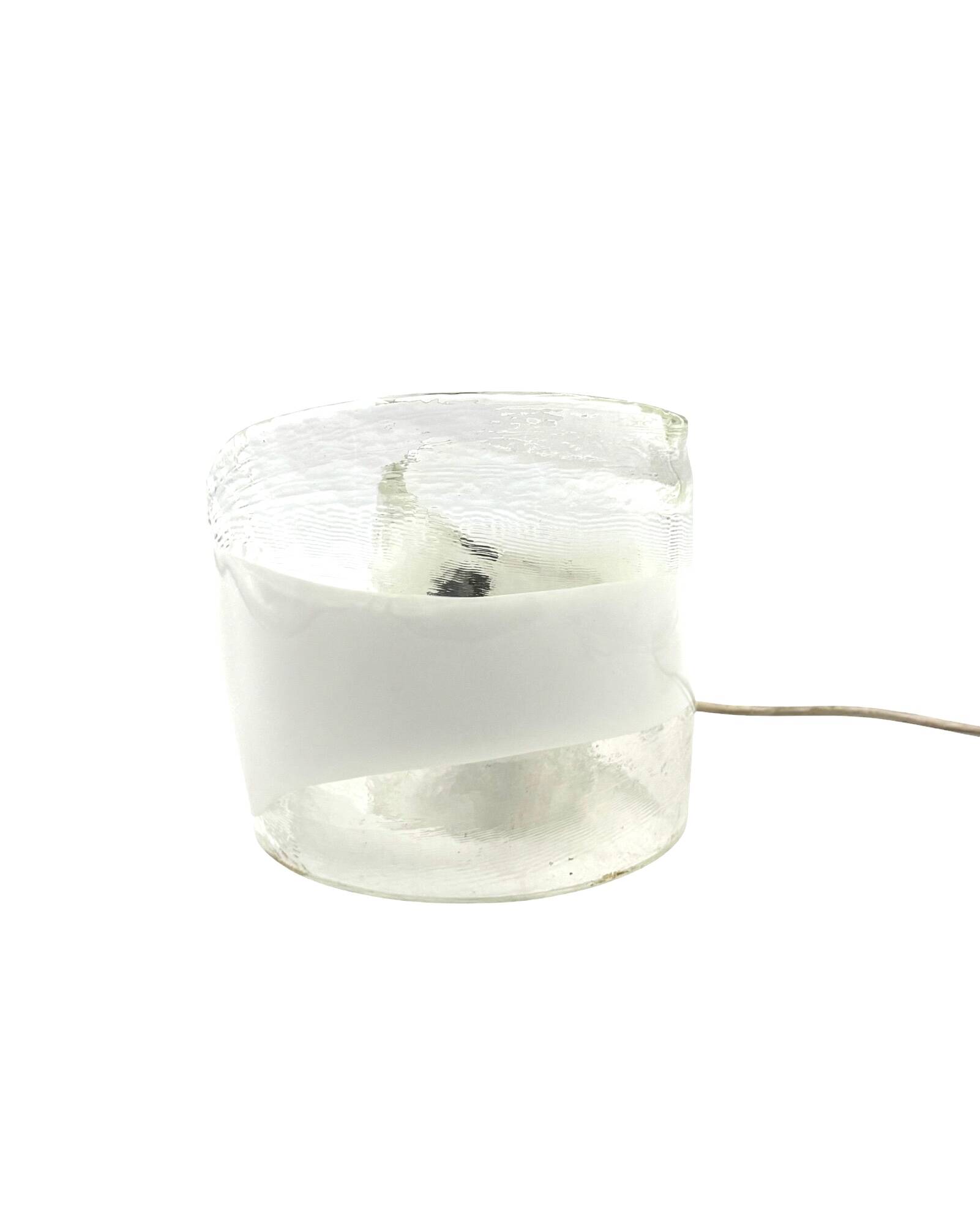 Murano blown glass sculptural table lamp, La Murrina Italy 1970s