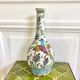Vase céramique craquelée décor oiseaux