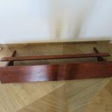 Wall shelf - coat rack - 7 hooks - oak stain - country style - cloakroom