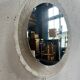 Vintage Round Hillebrand Iceglass Mirror with Lighting