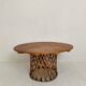 Large Mid-Century Modern Mexican Equipales Leather Dining Table, 1970