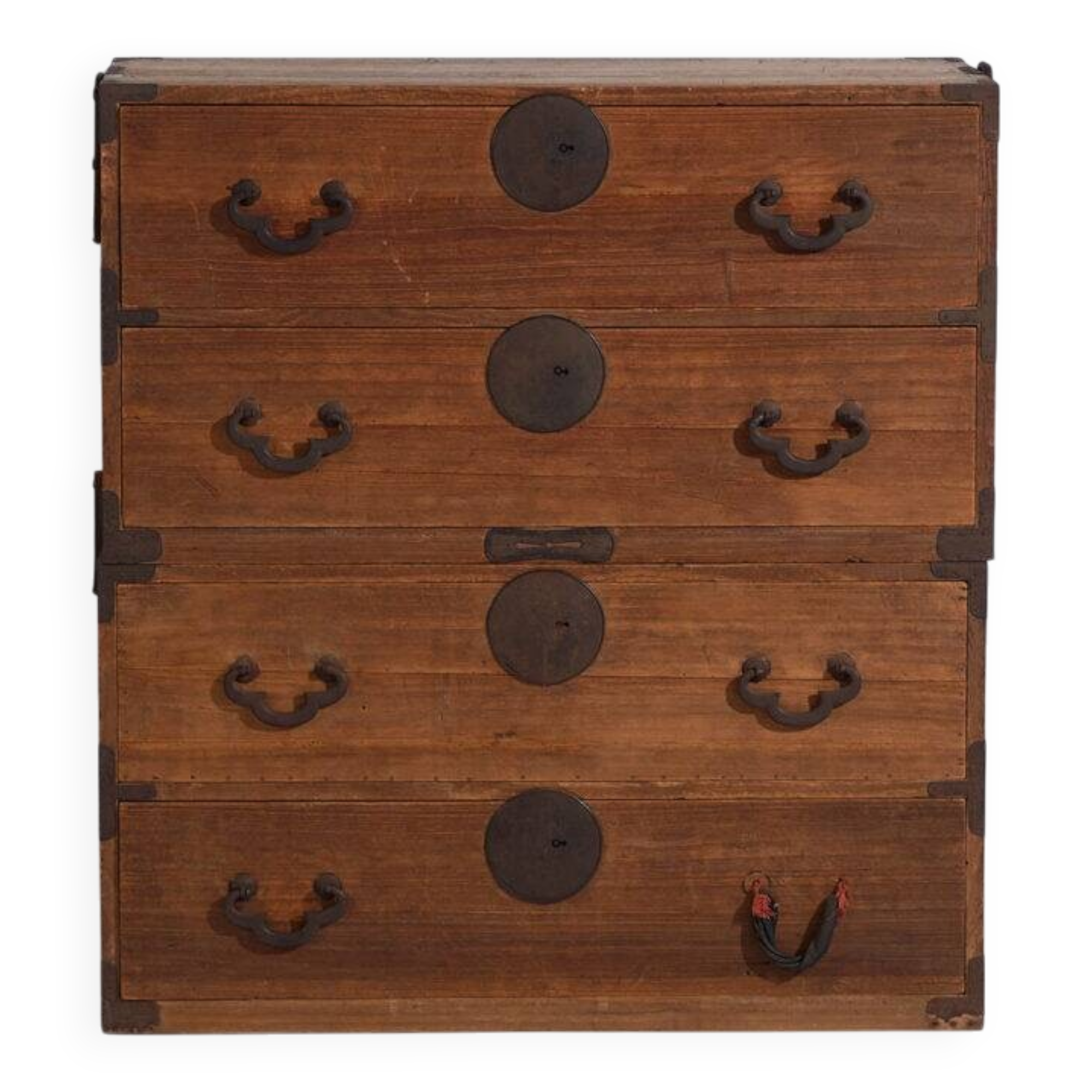 Antique Japanese tansu with multiple drawers – Meiji/Taishō period (c.1868-1926) #16