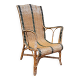 Rattan armchair, 1950s