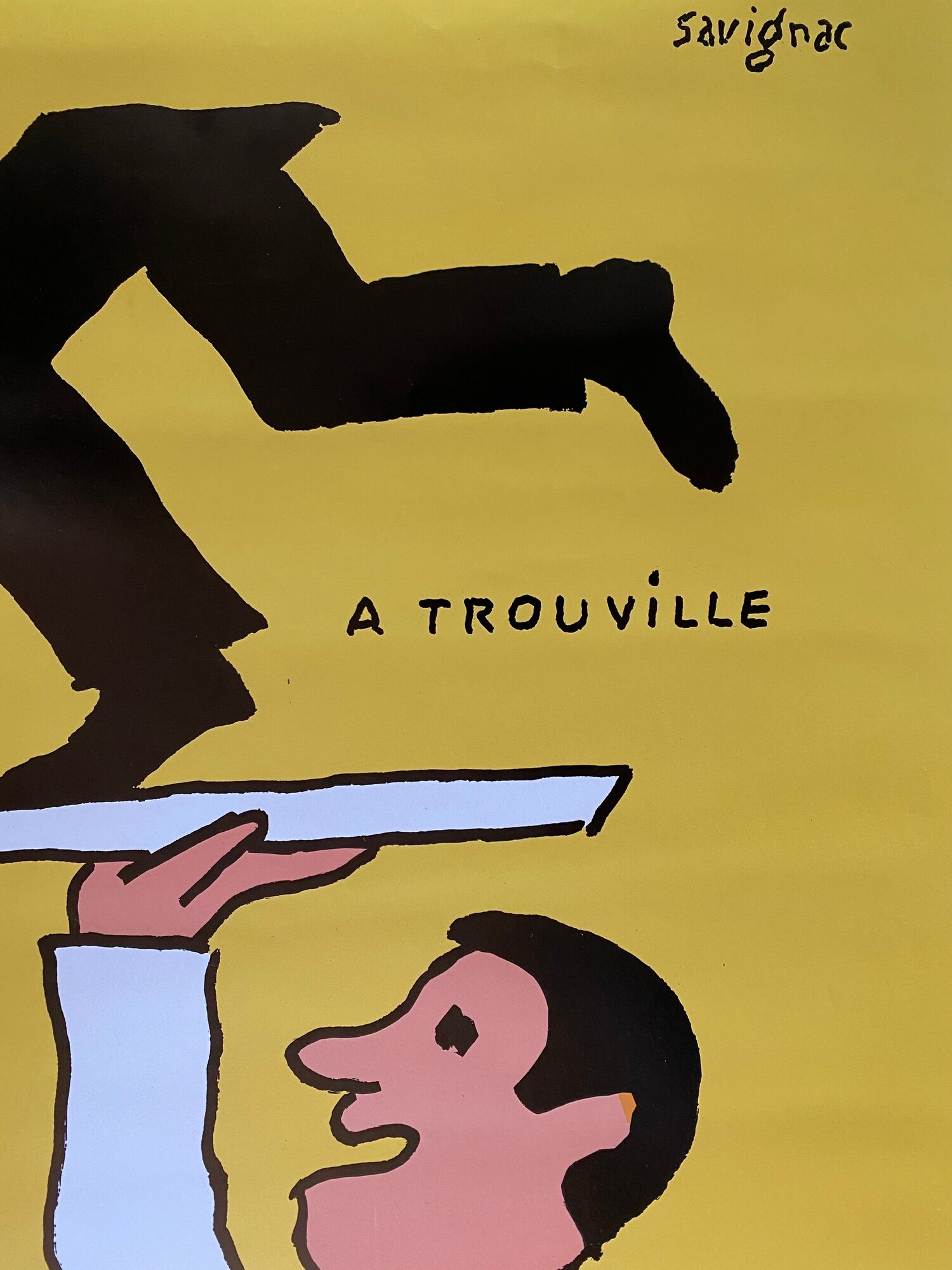 Original poster "Trouville Course des garçons de café" Raymond Savignac 50x61cm 1997