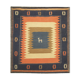 Vintage persian handwoven wool qashqai rug- 140x144cm