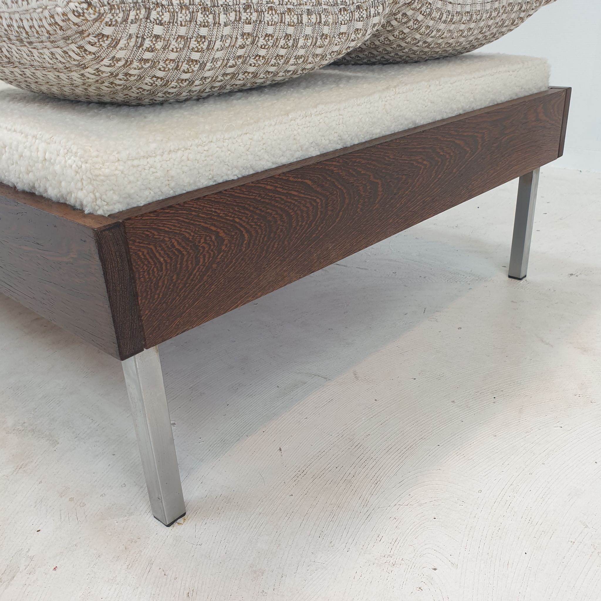 Wengé Daybed with Dedar Cushions and Bolster, 1970s
