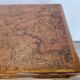 1950s Art Decò writing desk in walnut burl and blond walnut