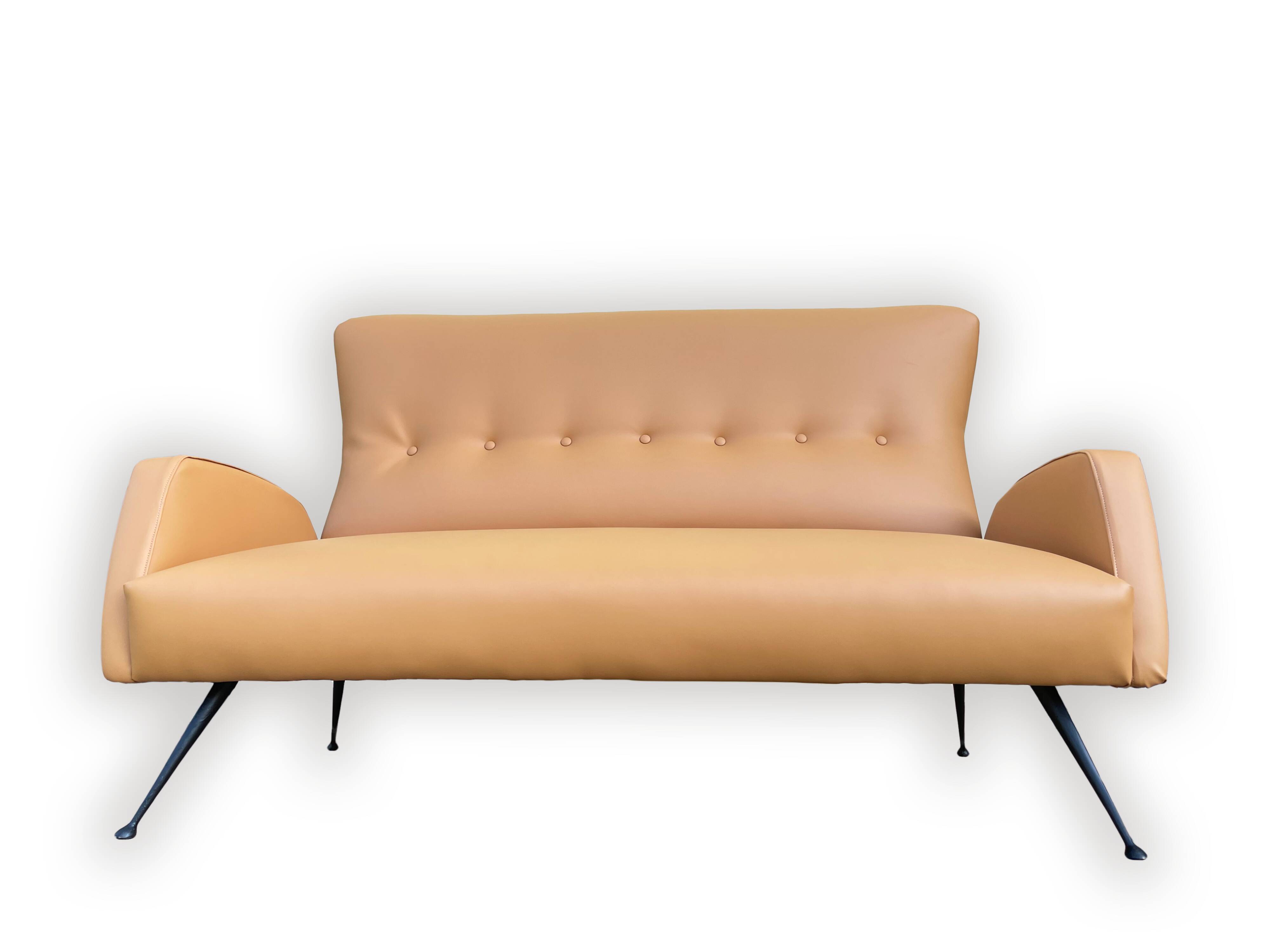 Canapé italien vintage 2 places - 1950