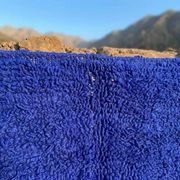 Blue Berber rug in wool 200cm x 300cm
