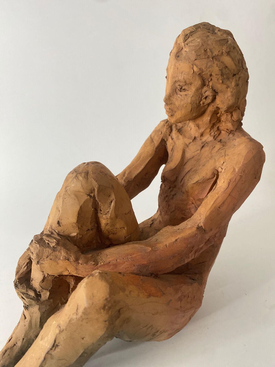 Nude Woman - Ceramic clay sculpture