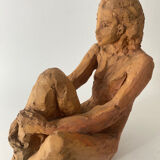 Nude Woman - Ceramic clay sculpture