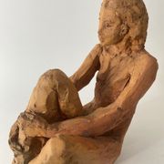 Femme nue - Sculpture en terre céramique