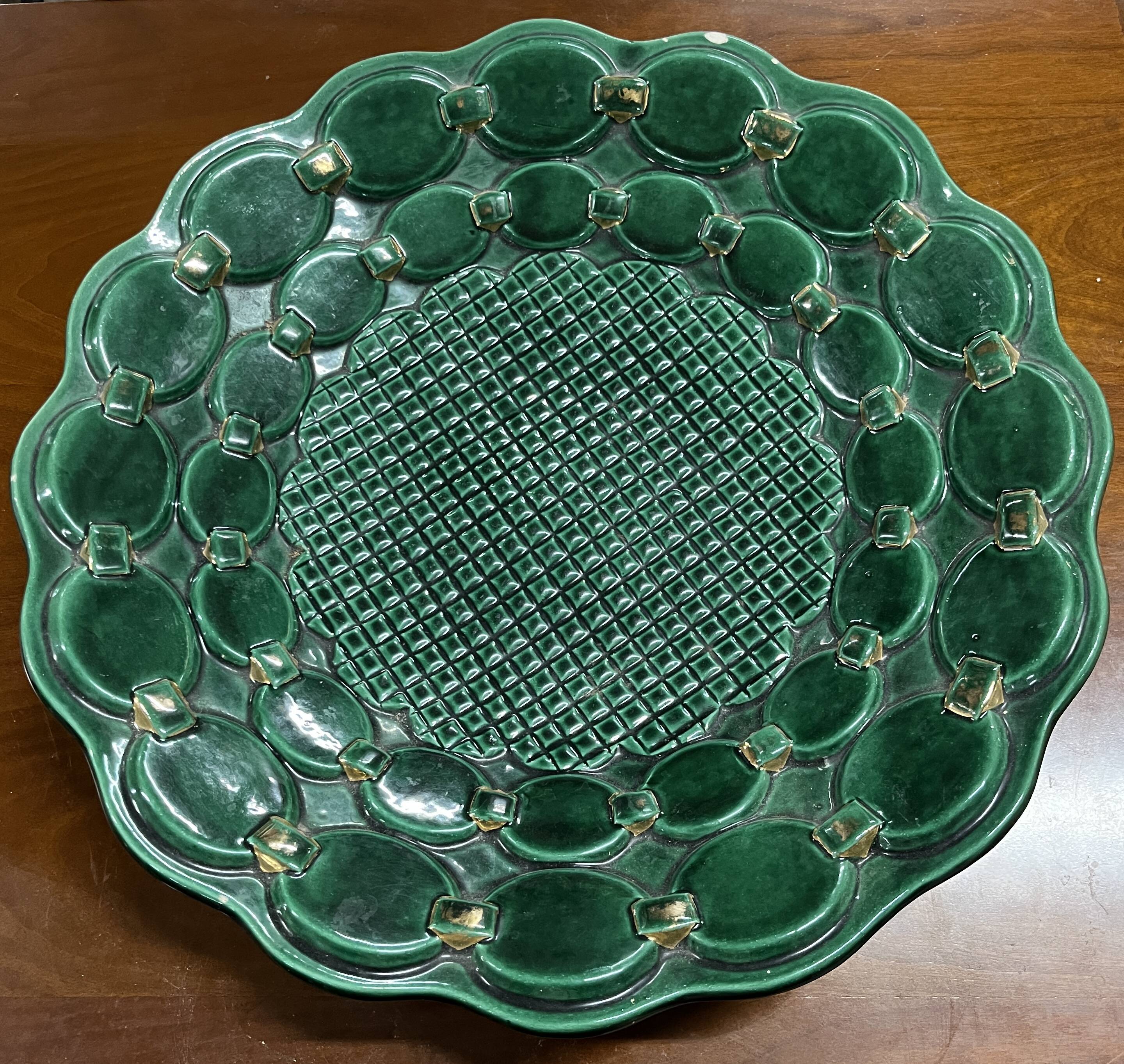 Large Vintage Dish by Béatrice Letalle St Clément