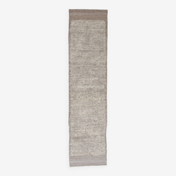 3x12 Pastel Brown Oushak Runner Rug, 84x350Cm