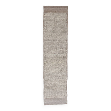 3x12 Pastel Brown Oushak Runner Rug, 84x350Cm