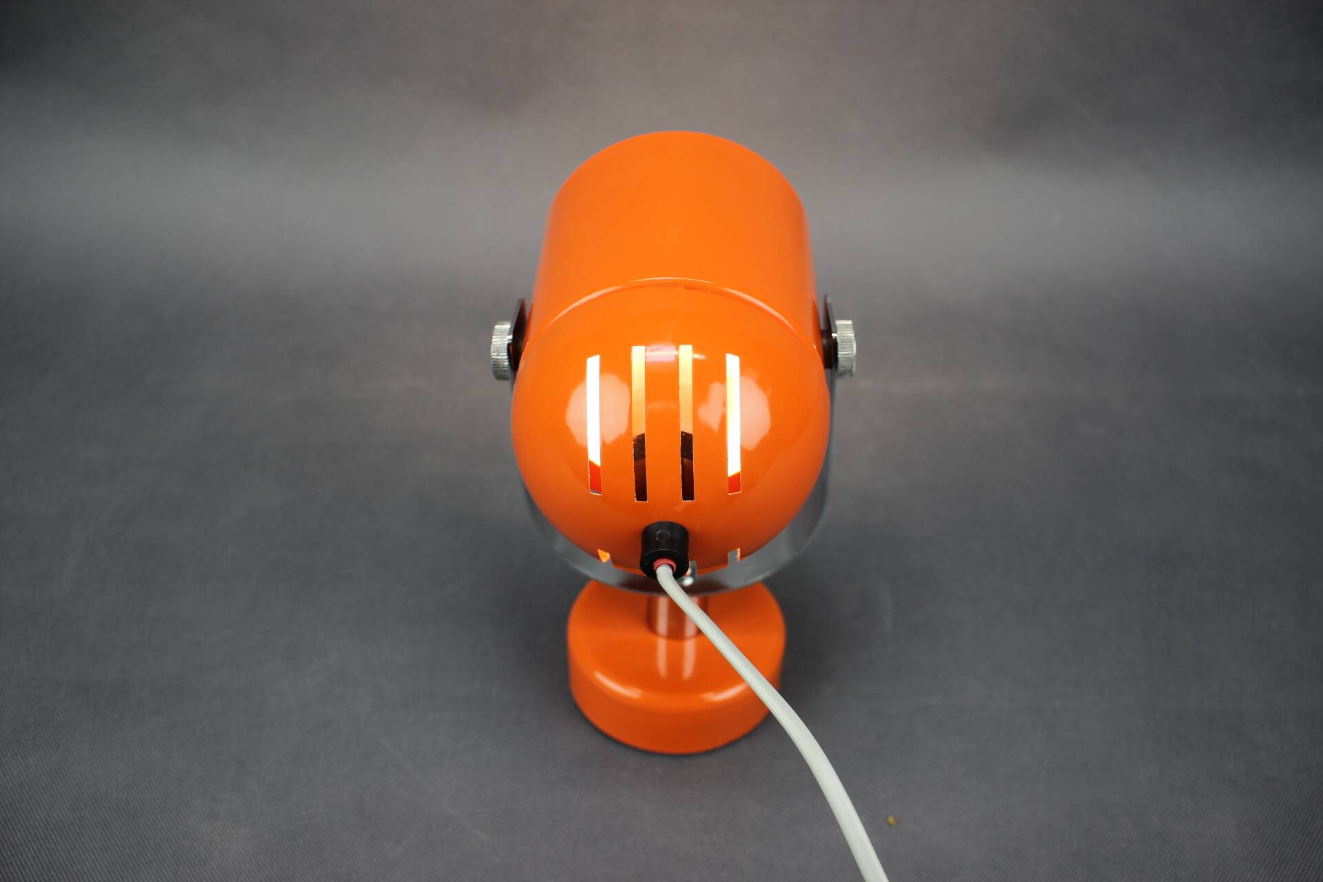 Lampe en métal orange et chrome des années 1970 par Stanislav Indra, Tchécoslovaquie