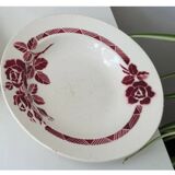 Antique KG Lunéville Roxanne flower soup plates
