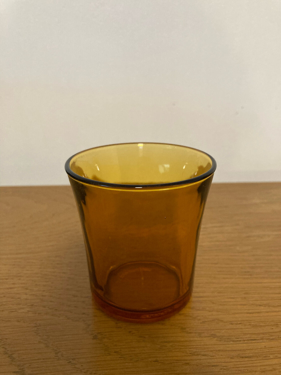 Set of 4 Duralex amber glasses