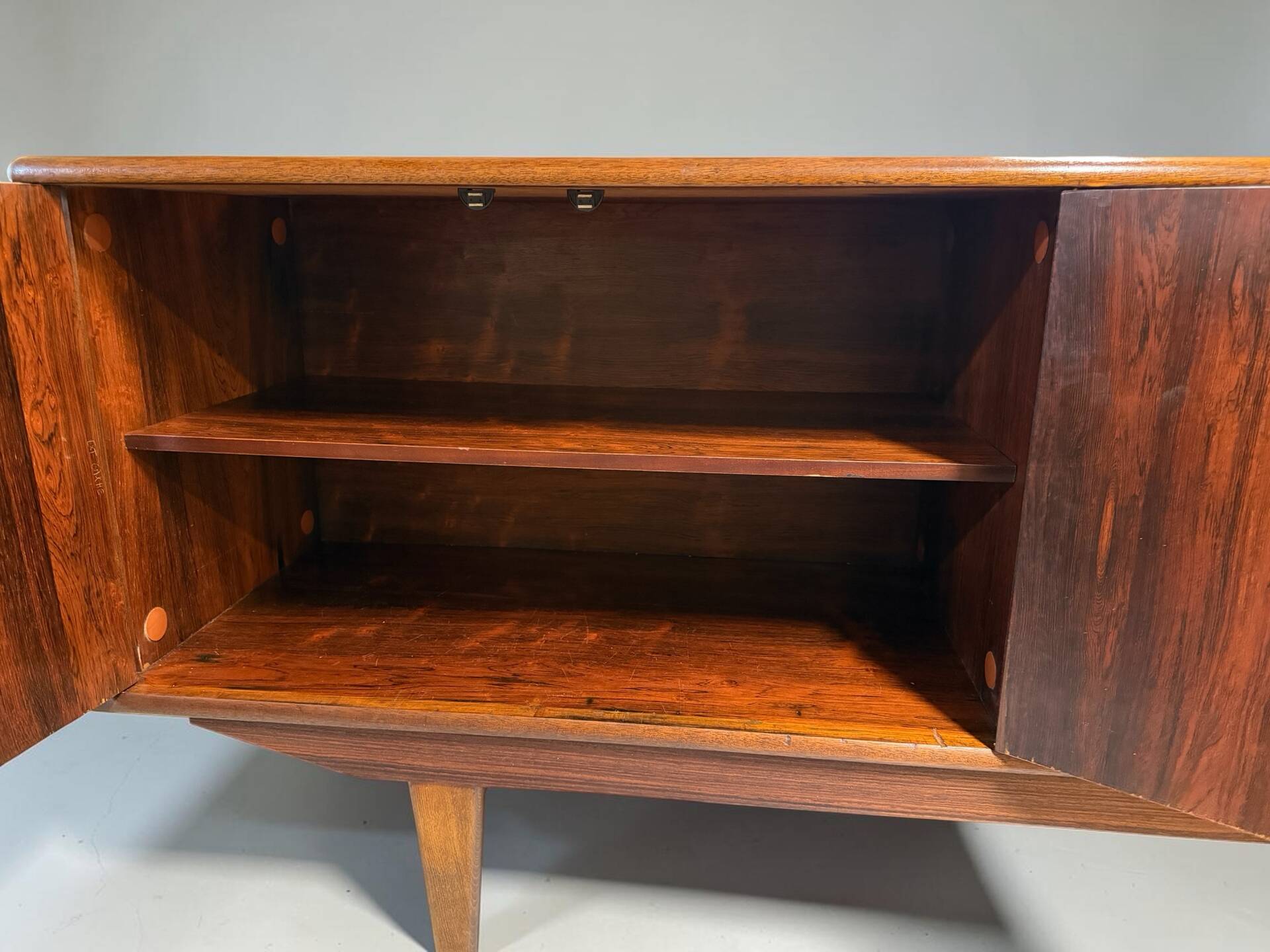 Scandinavian enfilade in rio palisander circa 1960 230 cm