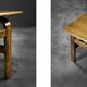 Vintage Rare Mid-Century Scandinavian Modern Brown Oak Coffee Table