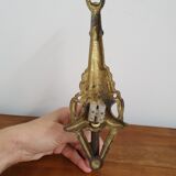 Electrified pewter wall lamp