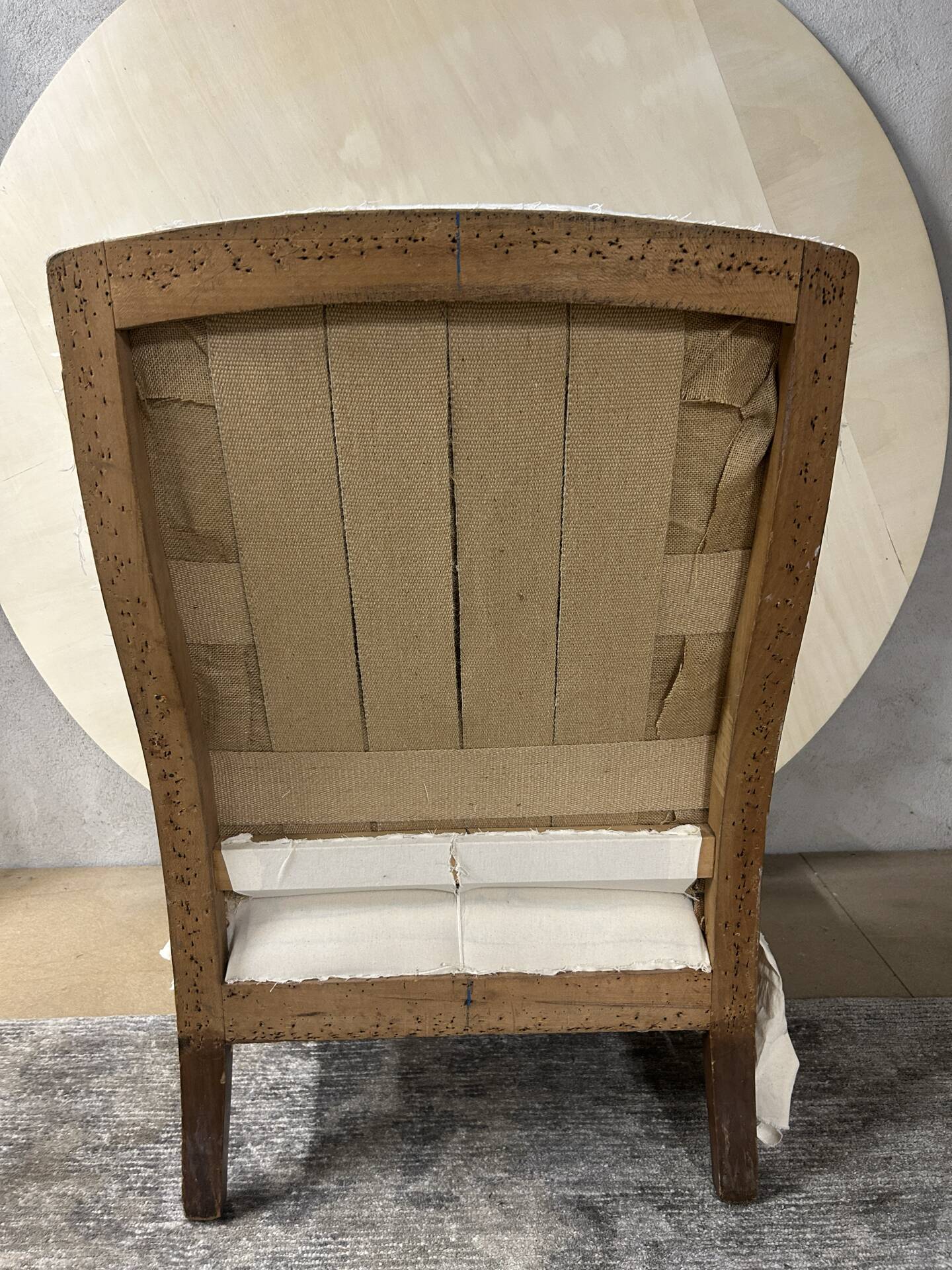 Fauteuil anglais en blanc