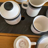 Japanese ceramic coffee set Arrow Stone