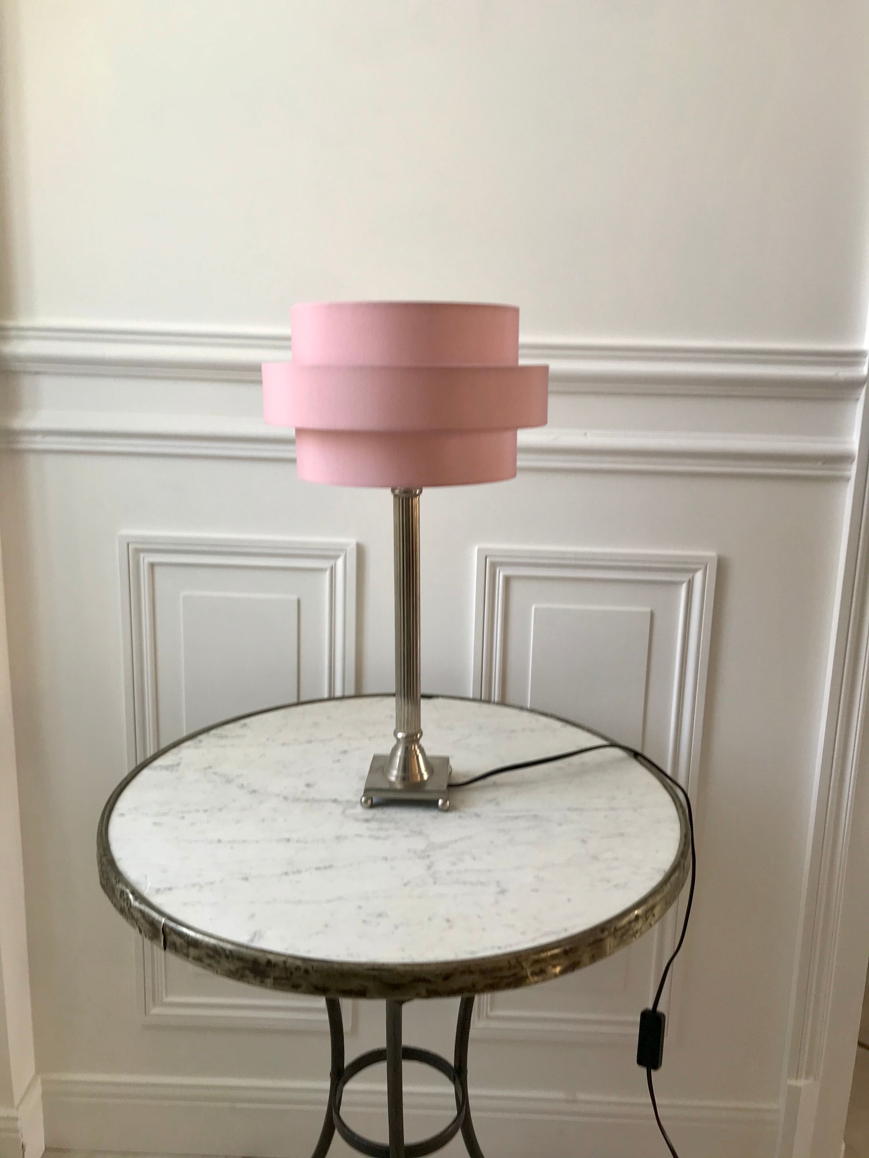 Silver metal lamp 50s