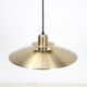 Belid pendant lamp / Danish modern design / brass / aluminum / 1980s