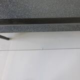 Table low 1950 metal double glass vintage 50's rockabilly coffee table