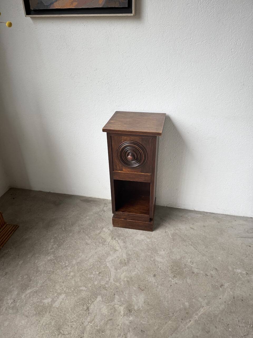 Dudouyt bedside table, oak, 1940.