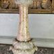 Pair of marble and alabaster candlesticks circa 1880