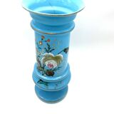 Large blue opaline vase